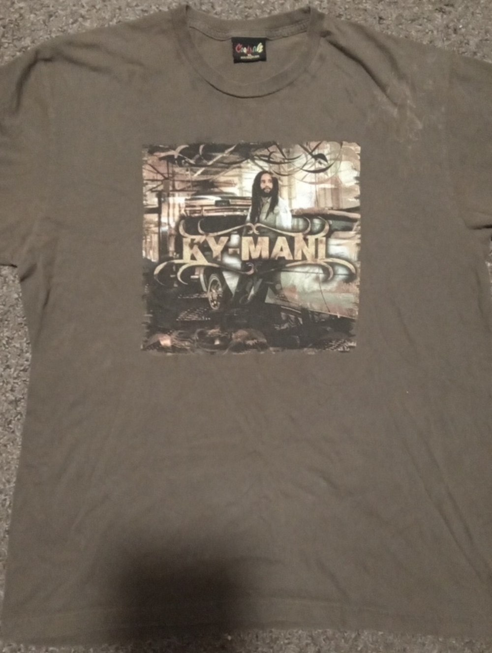 Ky-Mani Marley Graphic Tee - Men's Tan Short Sleeve Shirt